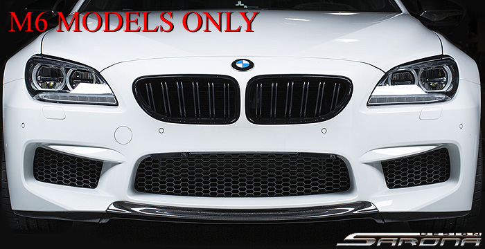 Custom BMW 6 Series  Coupe, Convertible & Sedan Front Add-on Lip (2012 - 2019) - $590.00 (Part #BM-060-FA)